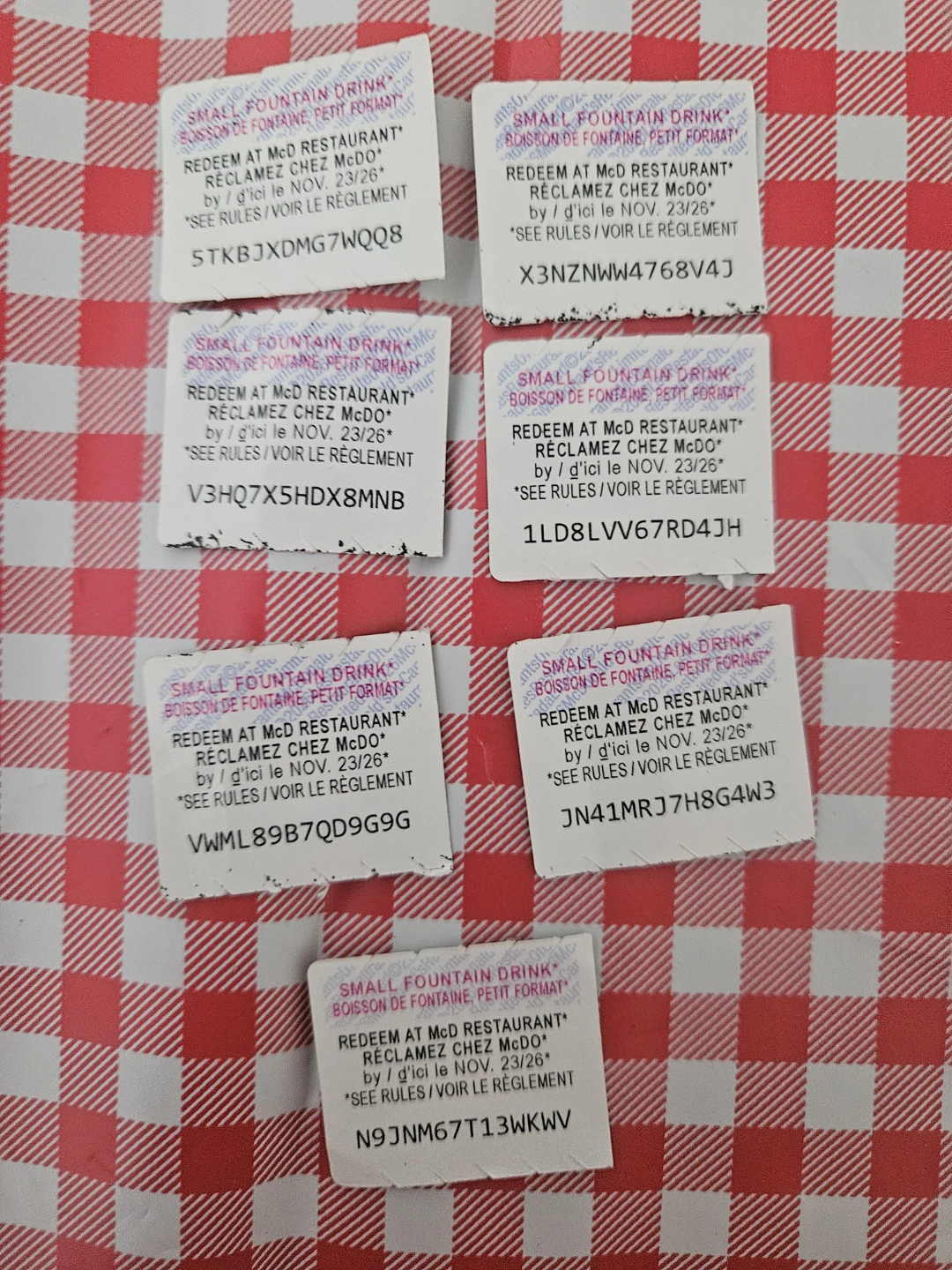 22 Assorted McDonald's Food Prize Vouchers - photo 4