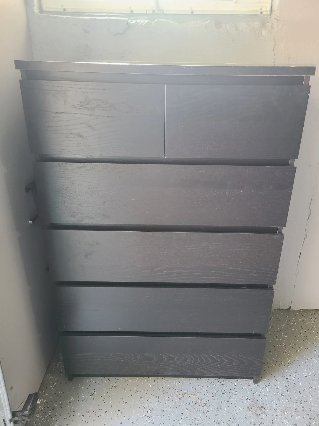IKEA Malm 6-Drawer Dresser Black-Brown
