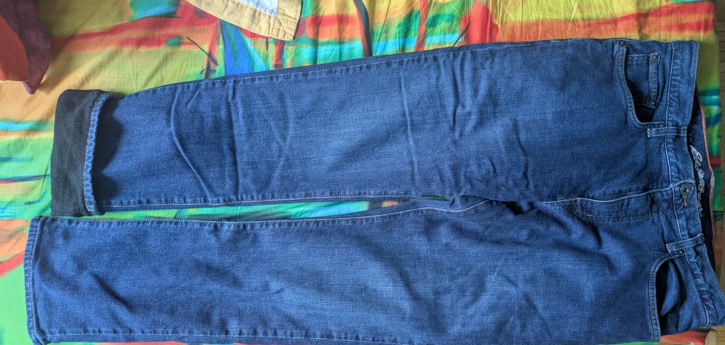 Eddie Bauer Men's Fleece-Lined Jeans 34x32 - photo 4