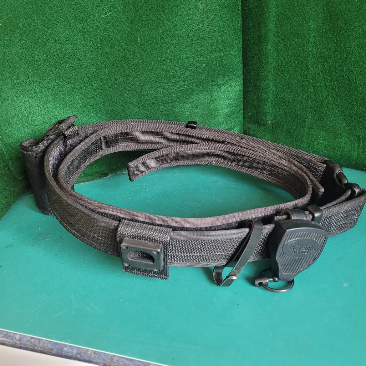 Black Duty Belt with Key-Bak Accessory