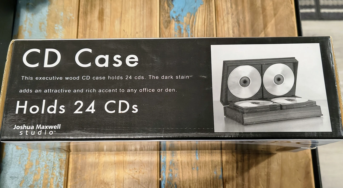 Joshua Maxwell Studio Wood CD Case (Hold 24 CDs) - photo 3
