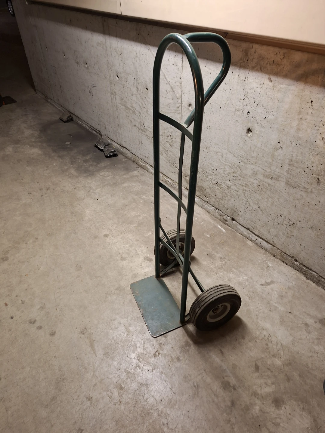 Green Metal Hand Truck