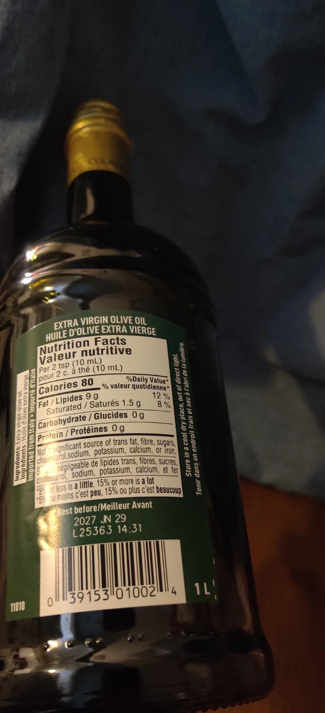 Colavita Extra Virgin Olive Oil 1L - photo 2