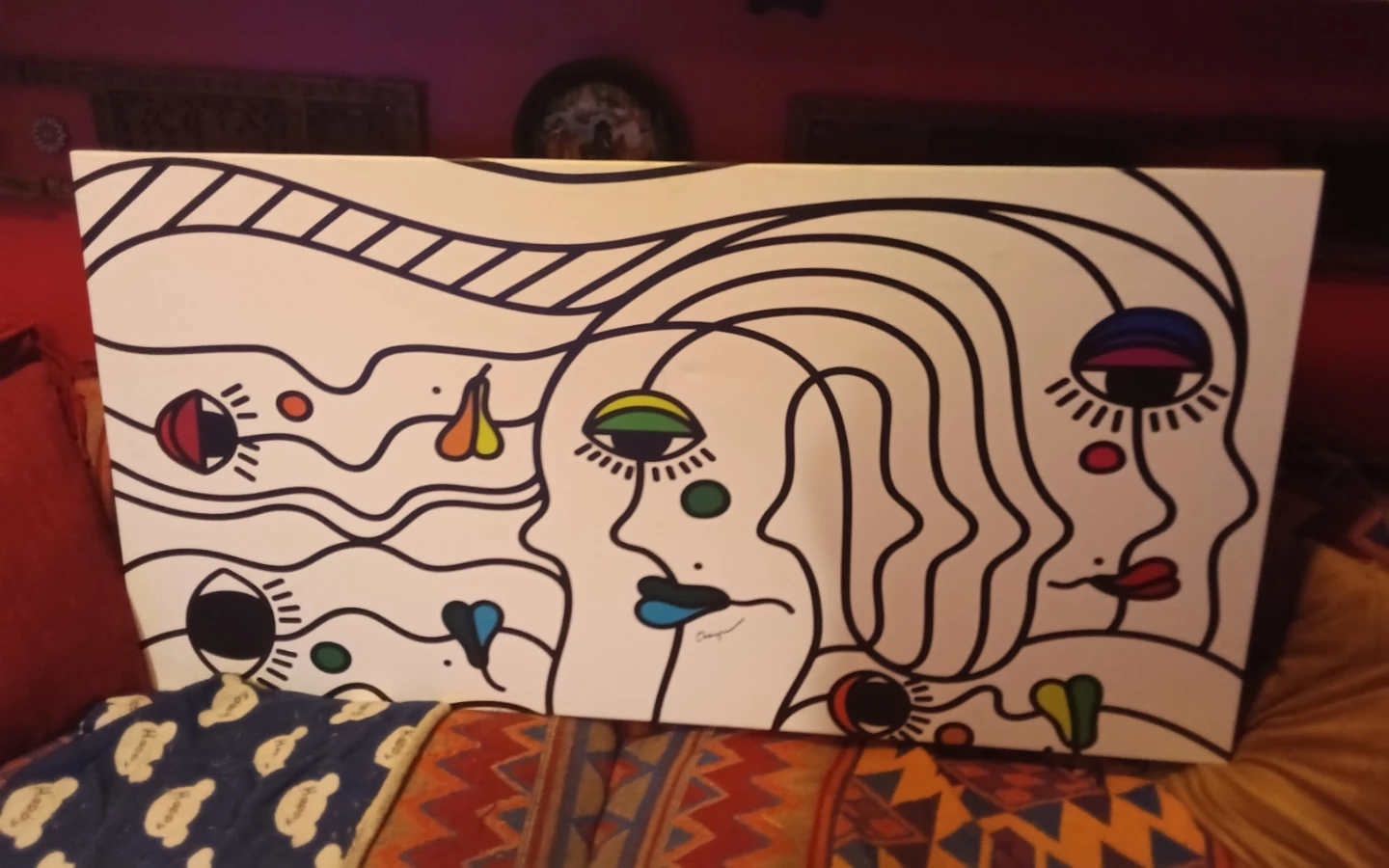 Large iCanvas "Faces" Wall Art by Ragni Agarwal