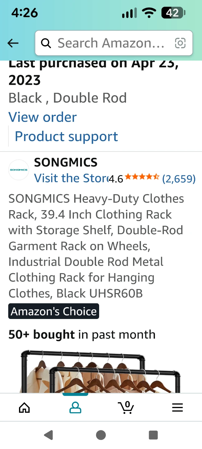 Clothing Rack- Heavy-Duty Double-Rod Clothes Rack