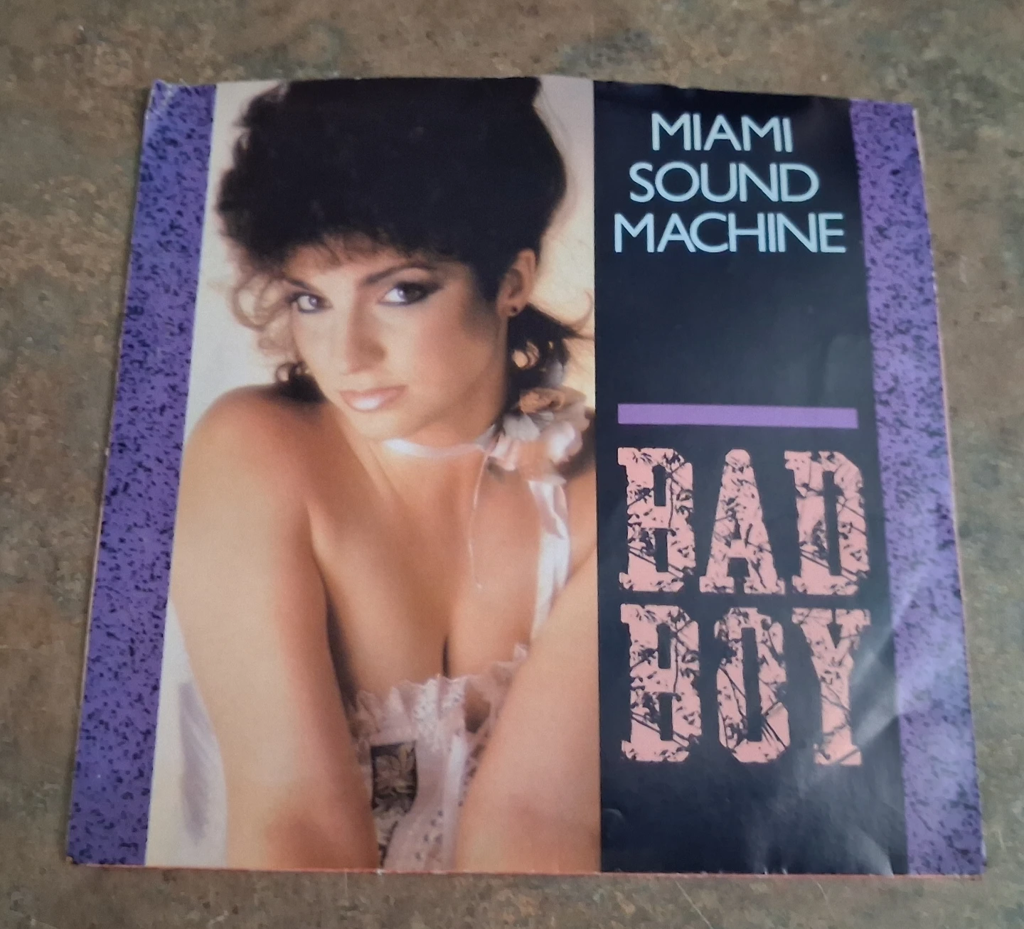 Miami Sound Machine Bad Boy / Surrender Paradise  45 RPM Single