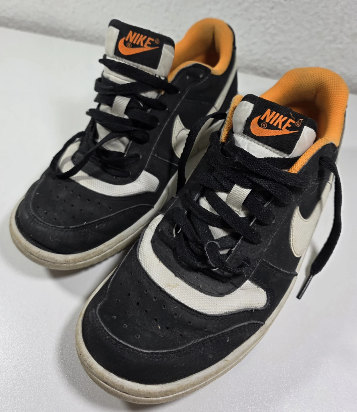 Nike Black and Orange Sneakers Size US 8