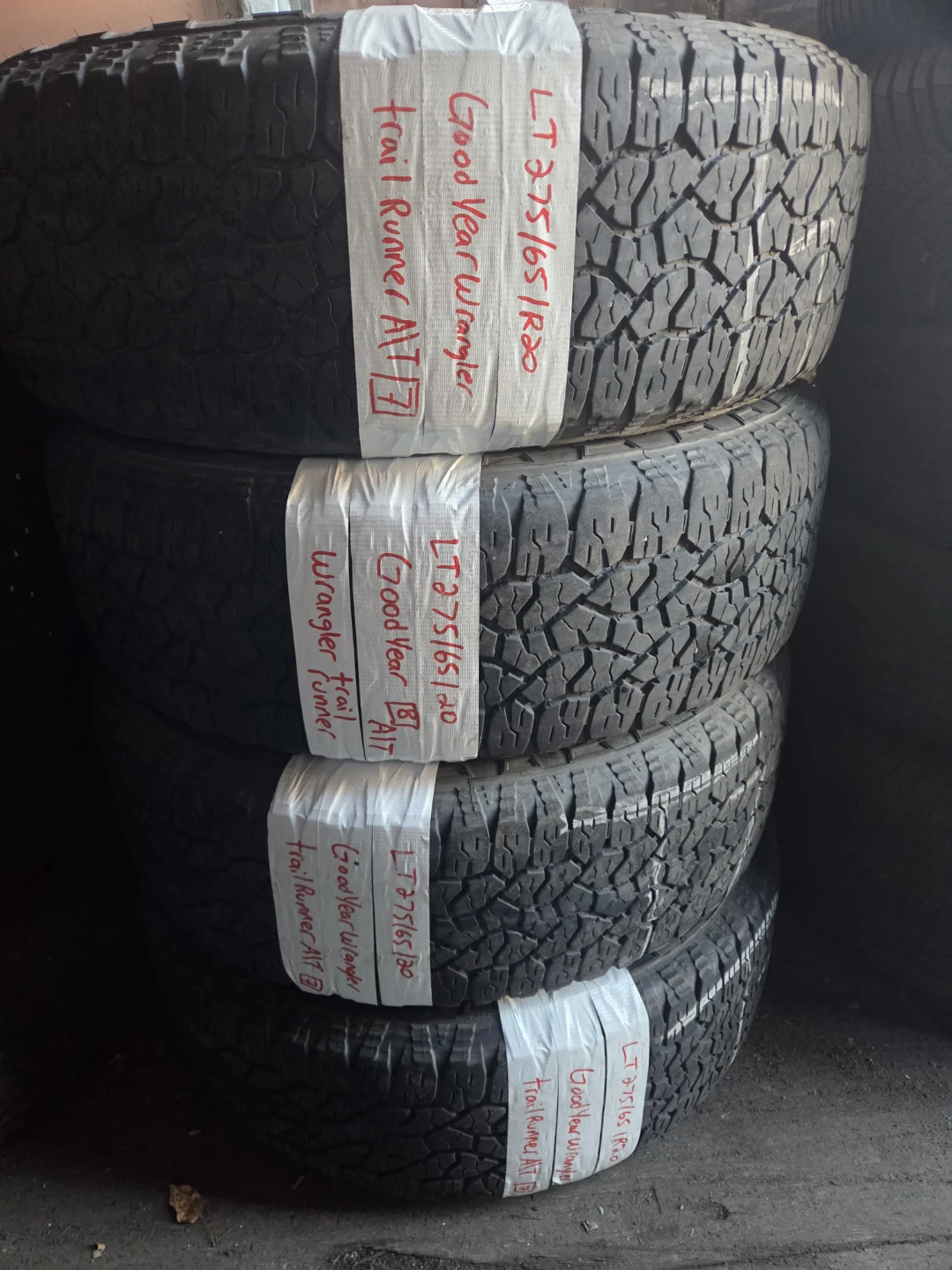 Set of 4 Goodyear Wrangler TrailRunner AT Tires