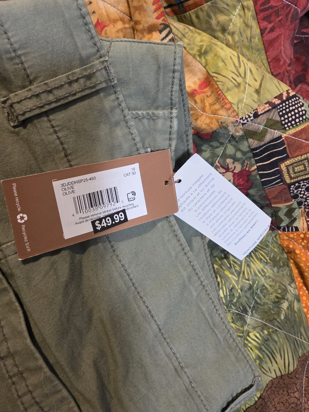 Denver Hayes Olive Pants Size 18