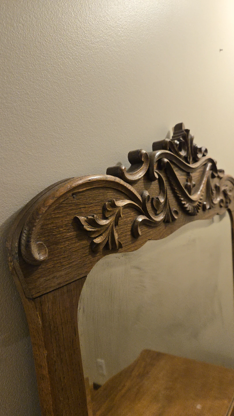 Vintage Oak Dresser with Mirror - photo 3