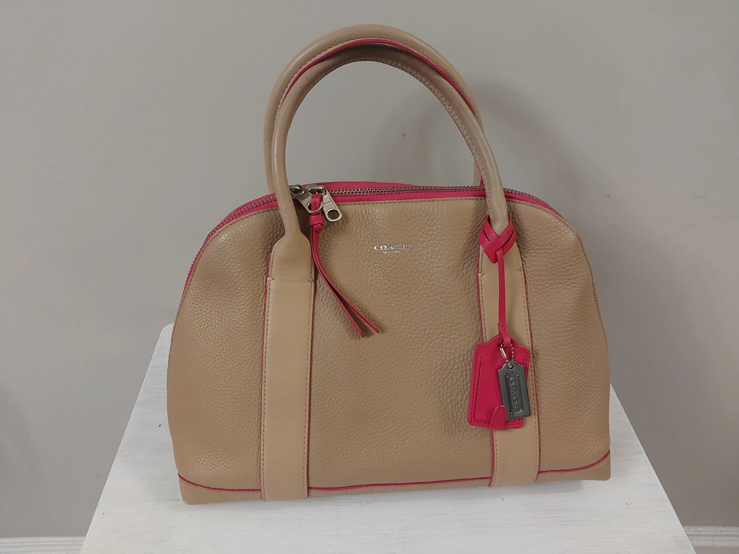 Coach Pebble Leather Satchel