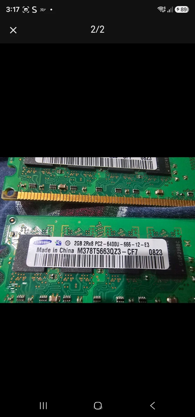 2 x 2GB Samsung DDR2 RAM Sticks - photo 2