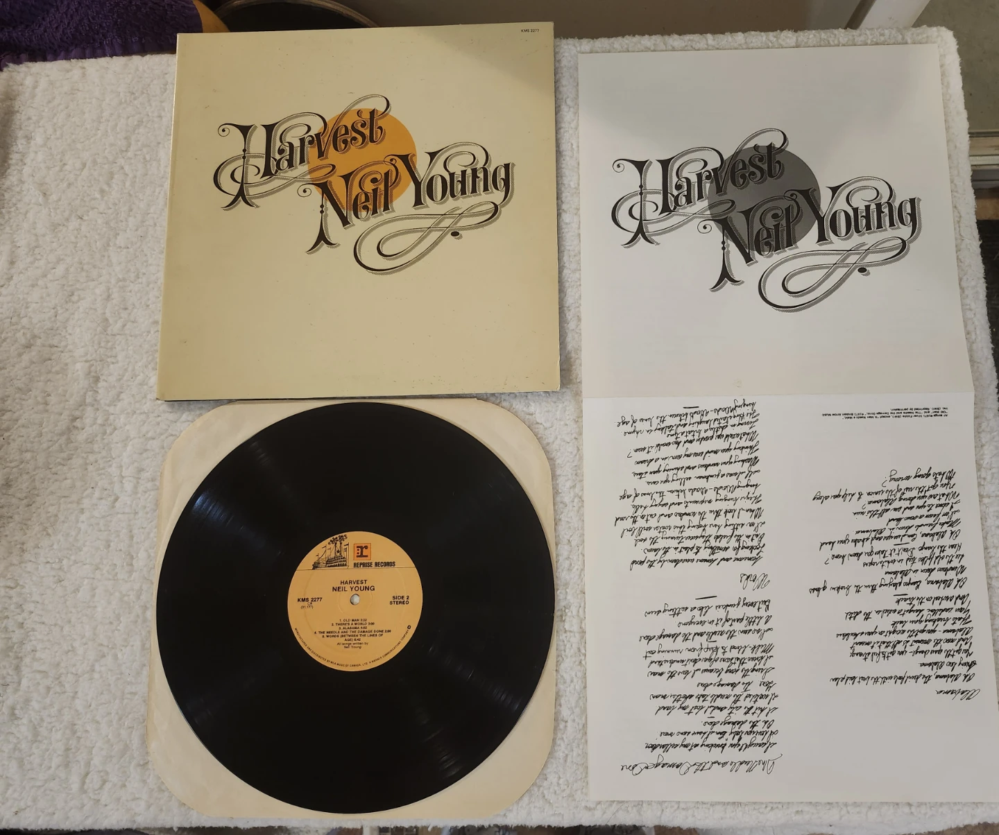 Neil Young Harvest Vinyl Record