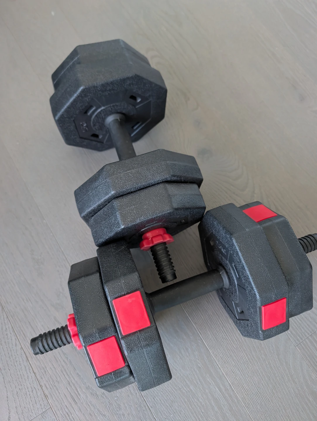 Set of 2 Adjustable Dumbbells 20lbs - photo 2
