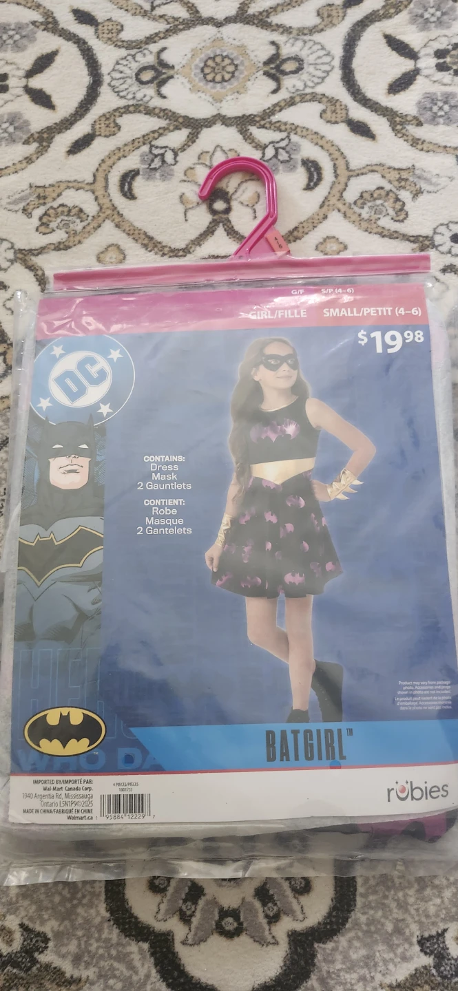 Rubies Batgirl Costume Small 4-6