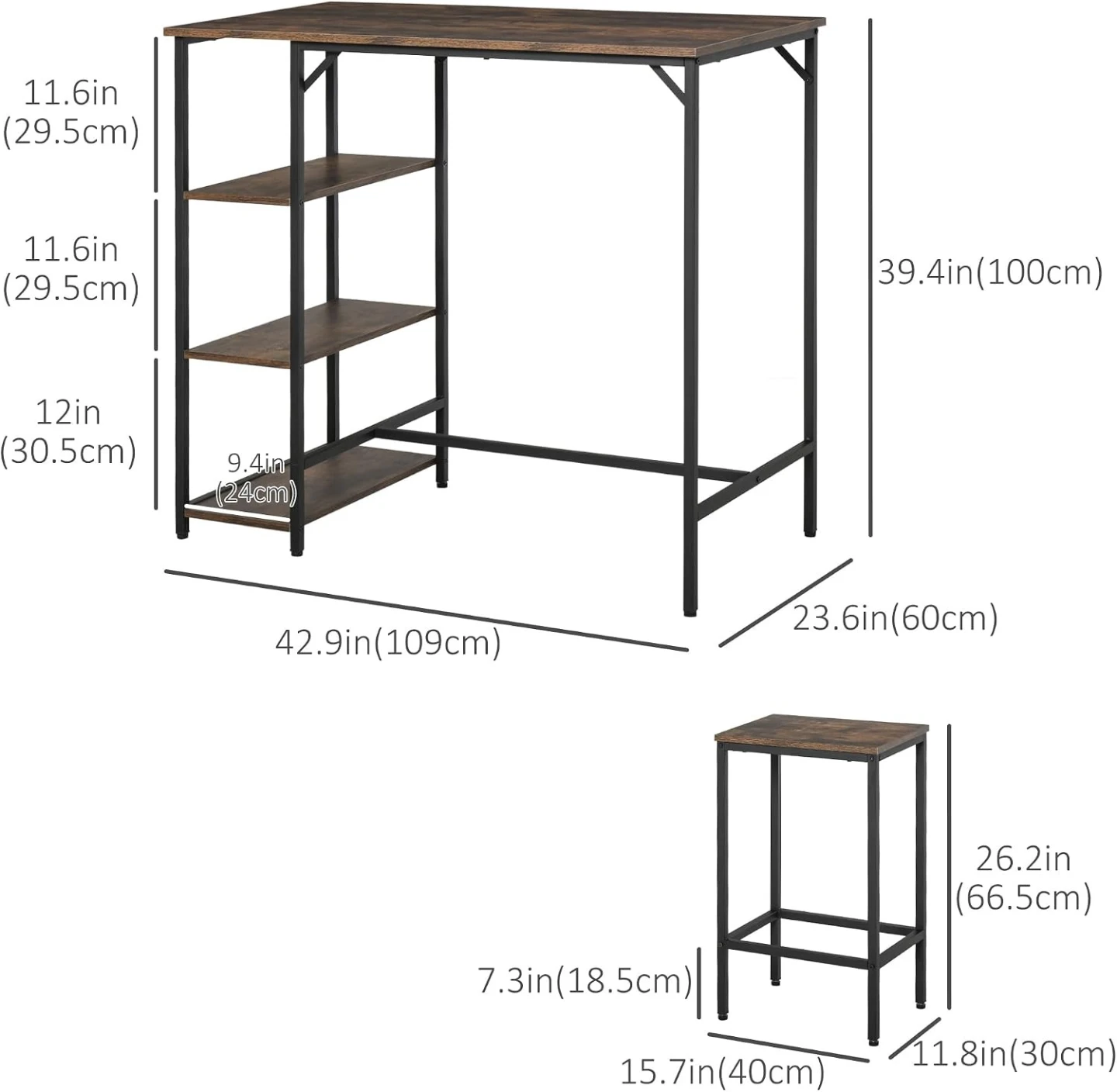 Rustic Bar Table