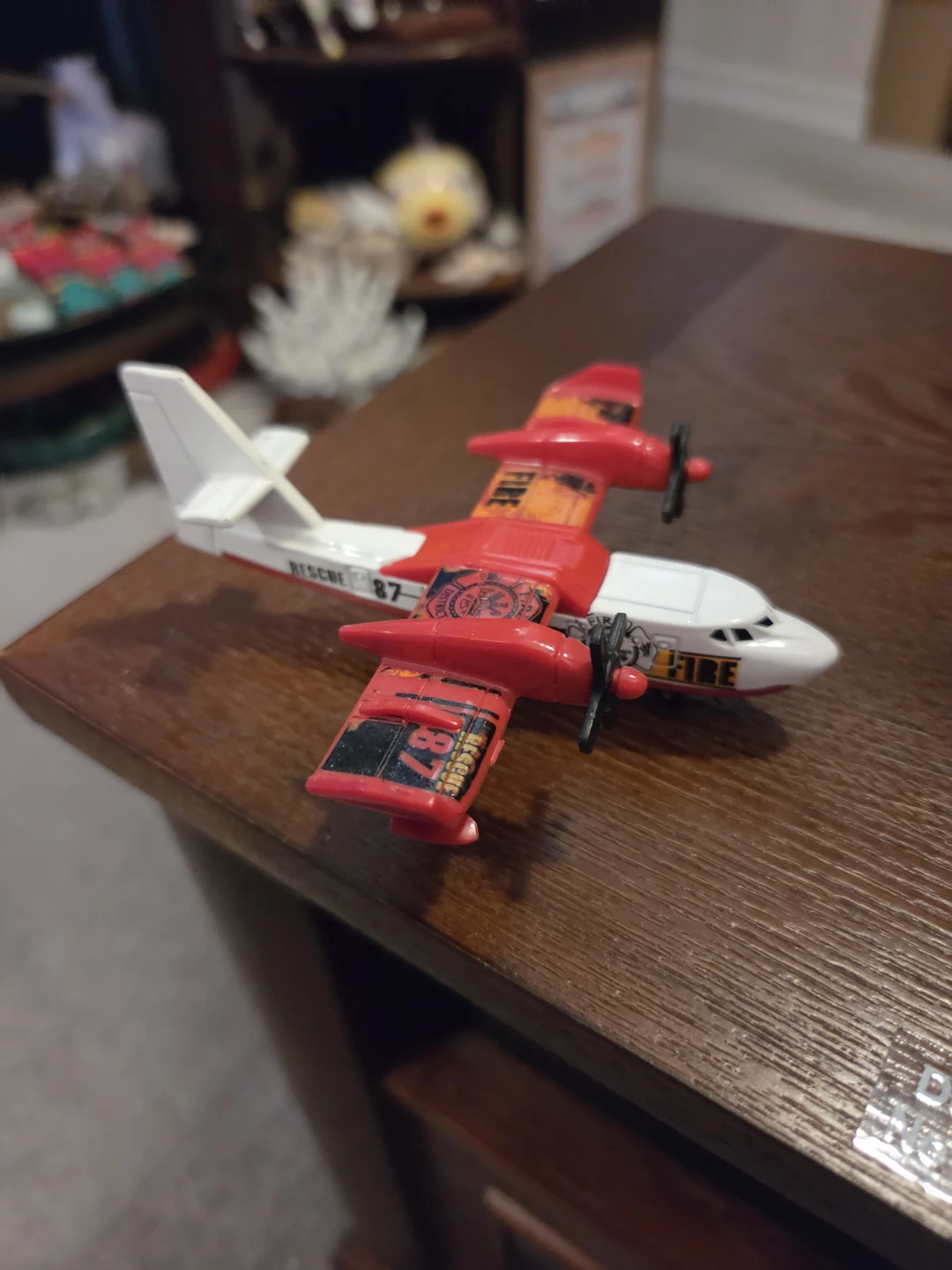 Fire Rescue Toy Airplane