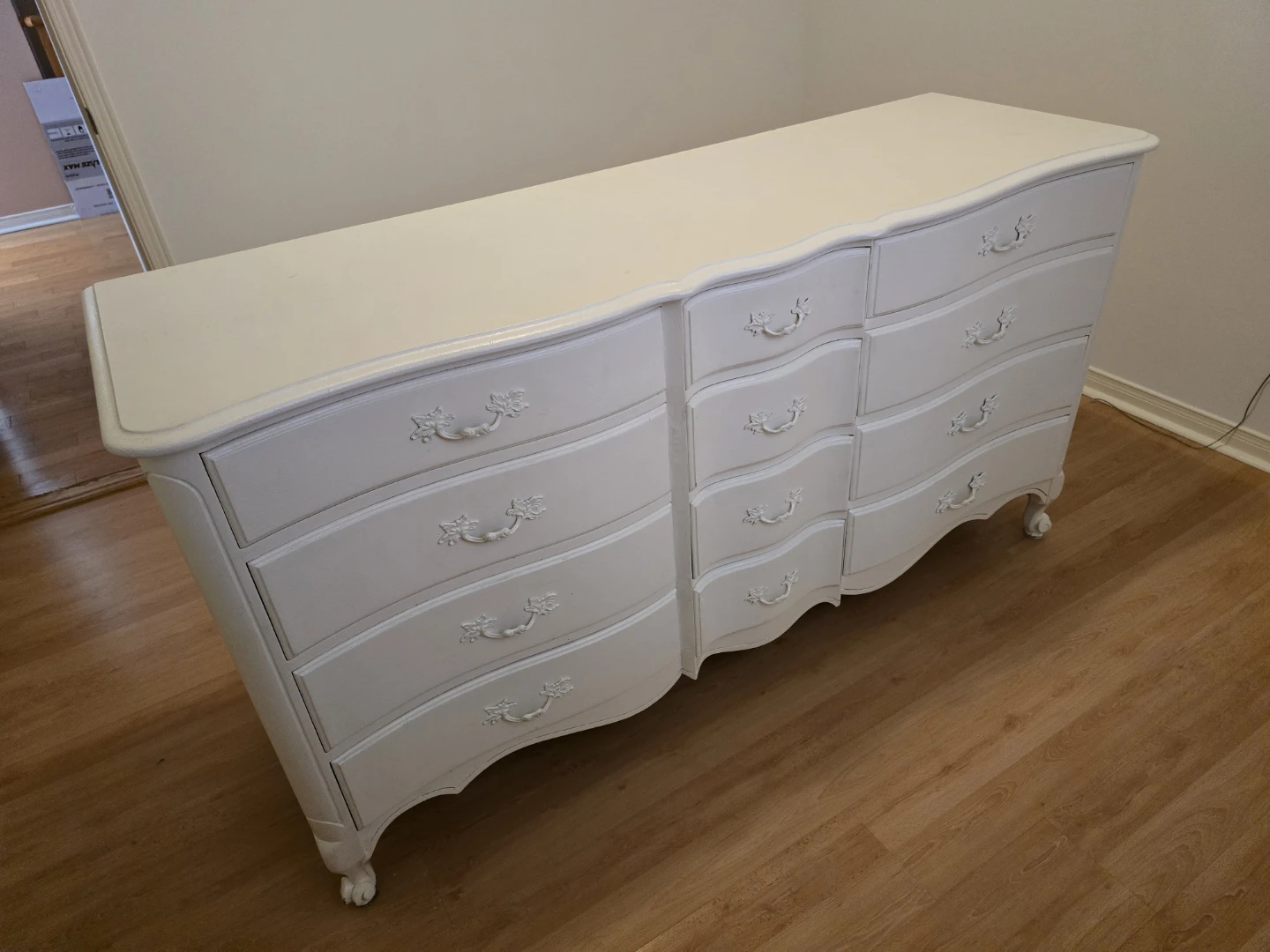 White Painted Wooden Dresser
