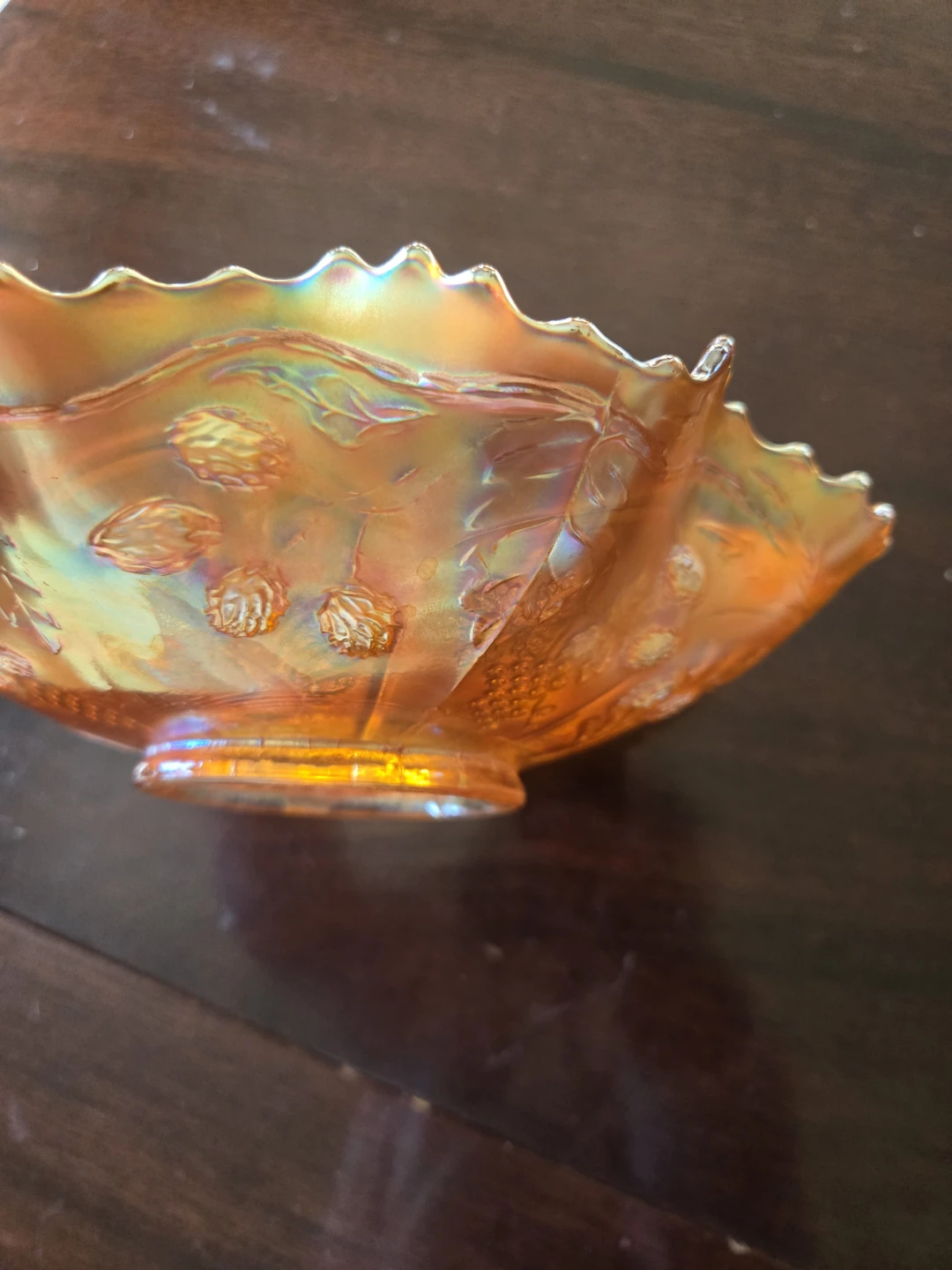 Fenton "Peacock and Grape" Marigold Bowl (Circa 1912) - photo 3