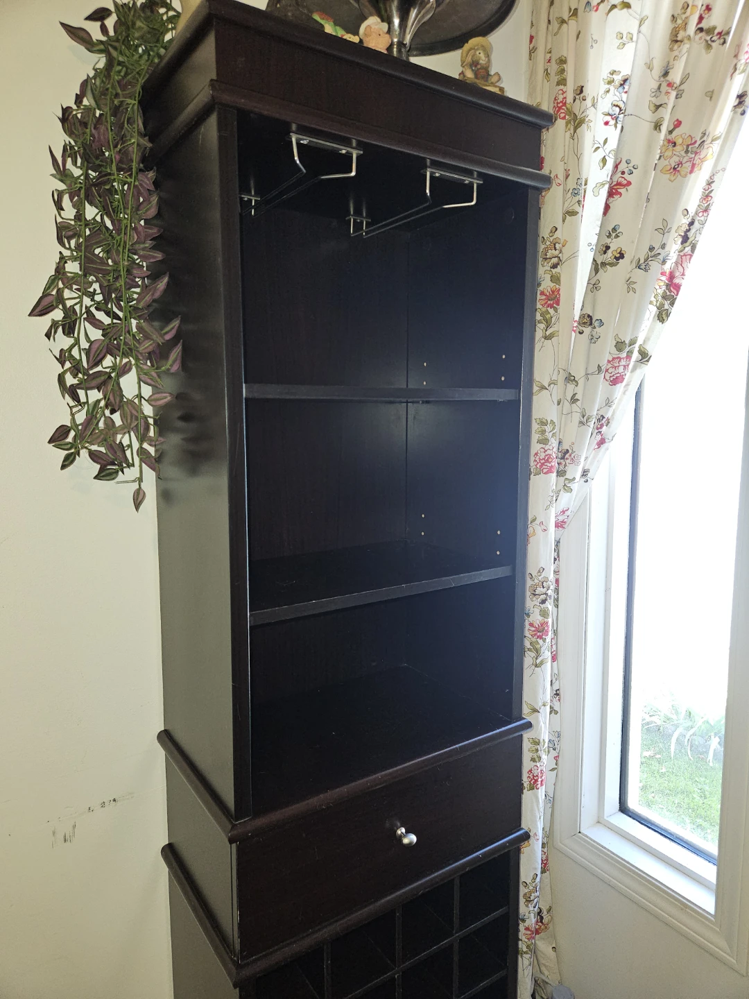Dark Brown Wine Rack and Storage Tower - photo 5