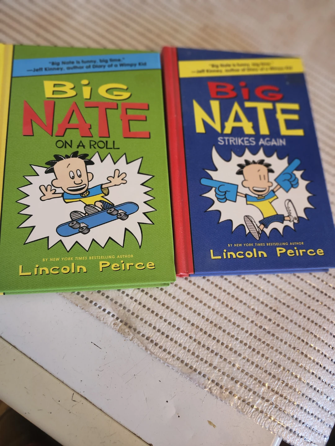 2 Big Nate Books - On a Roll and Strikes Again