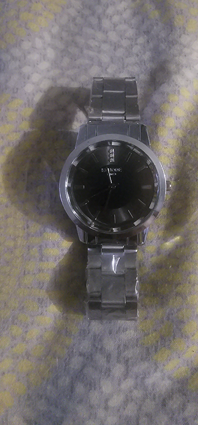 Knlode silver-tone analog wristwatch