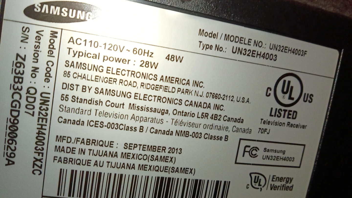 Samsung 32-inch LED TV (UN32EH4003) - photo 3