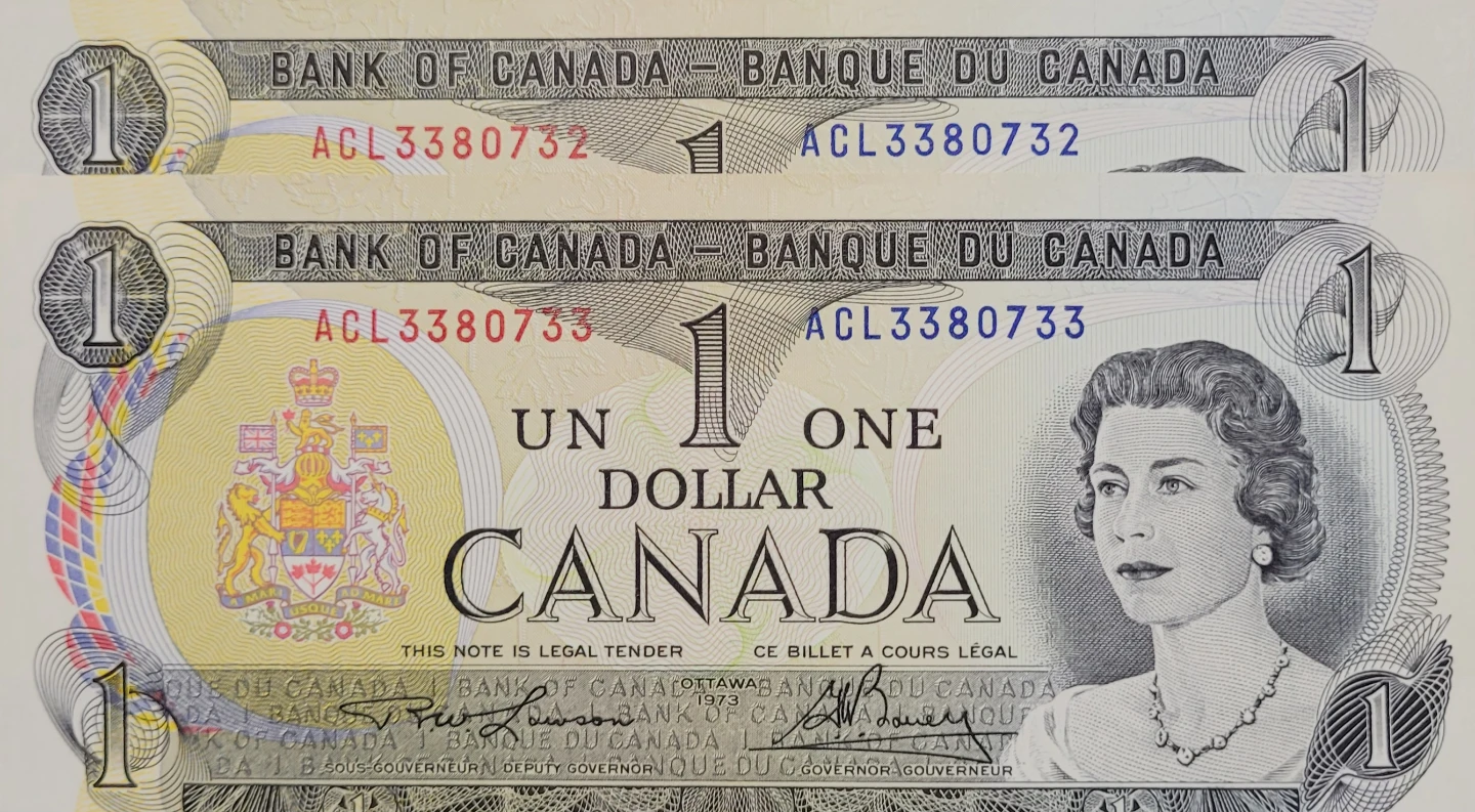 Uncirculated Canadian Dollars Banknotes