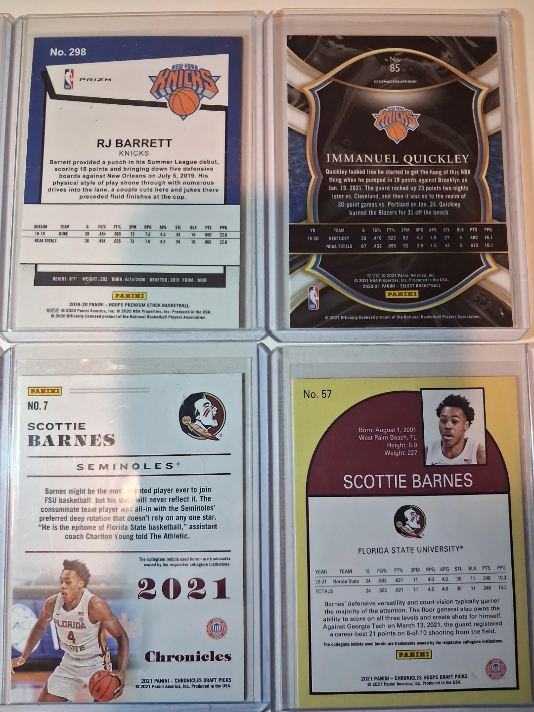 Scottie Barnes, RJ Barrett, and Immanuel Quickely Lot - photo 5