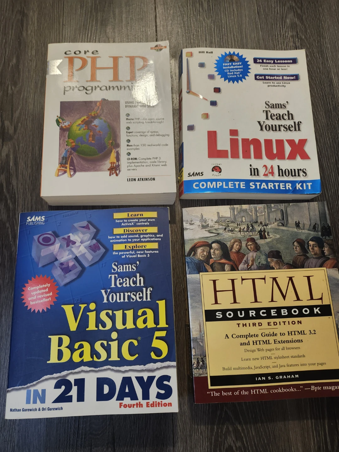 Set of 4 vintage programming and web development books - photo 3