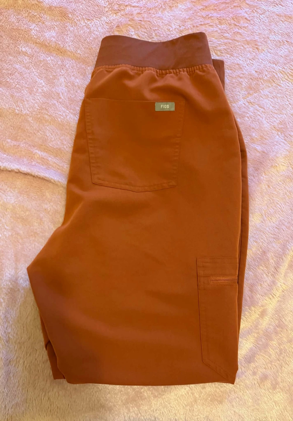 FIGS Zamora Jogger Scrub Pants 🍒AUBURN🍒 Size LARGE - photo 4