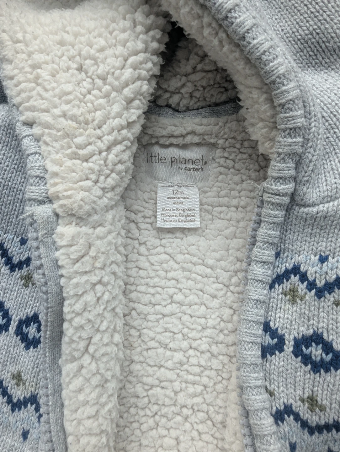 Little Planet by Carter's Sherpa-Lined Sweater - photo 3
