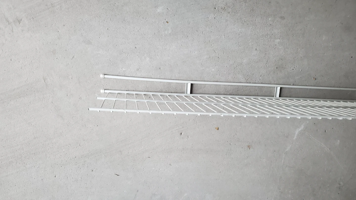White Wire Closet Shelf - photo 2
