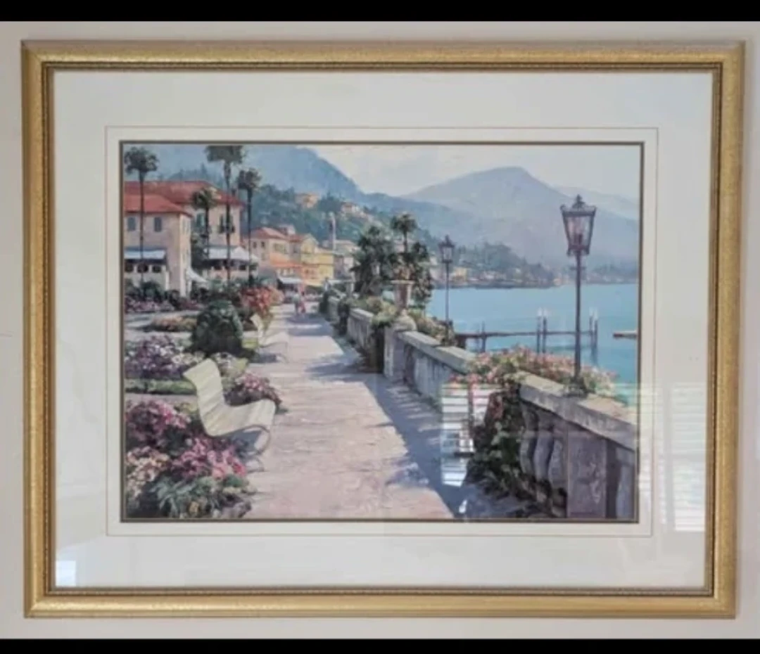 Large Italian Scenery Print Howard Behren