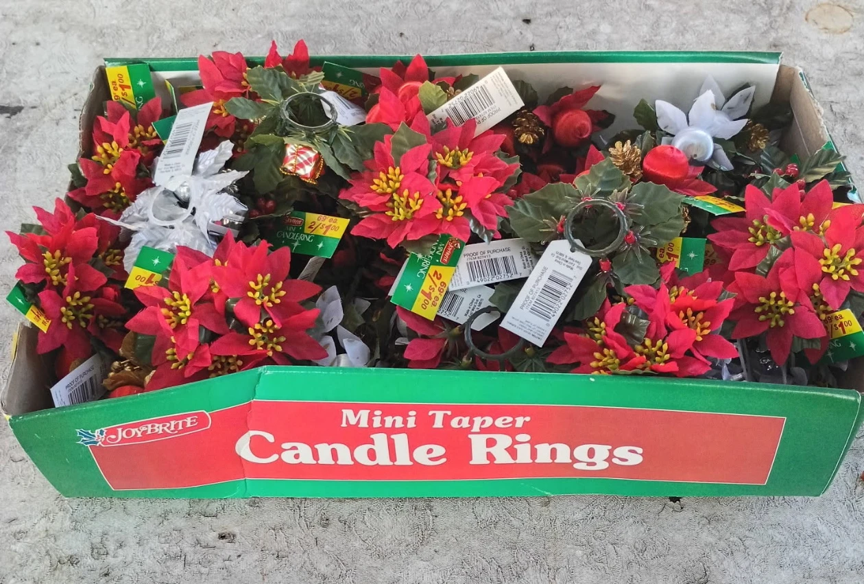 Joybrite Mini Taper Christmas designed Candle Rings - photo 2