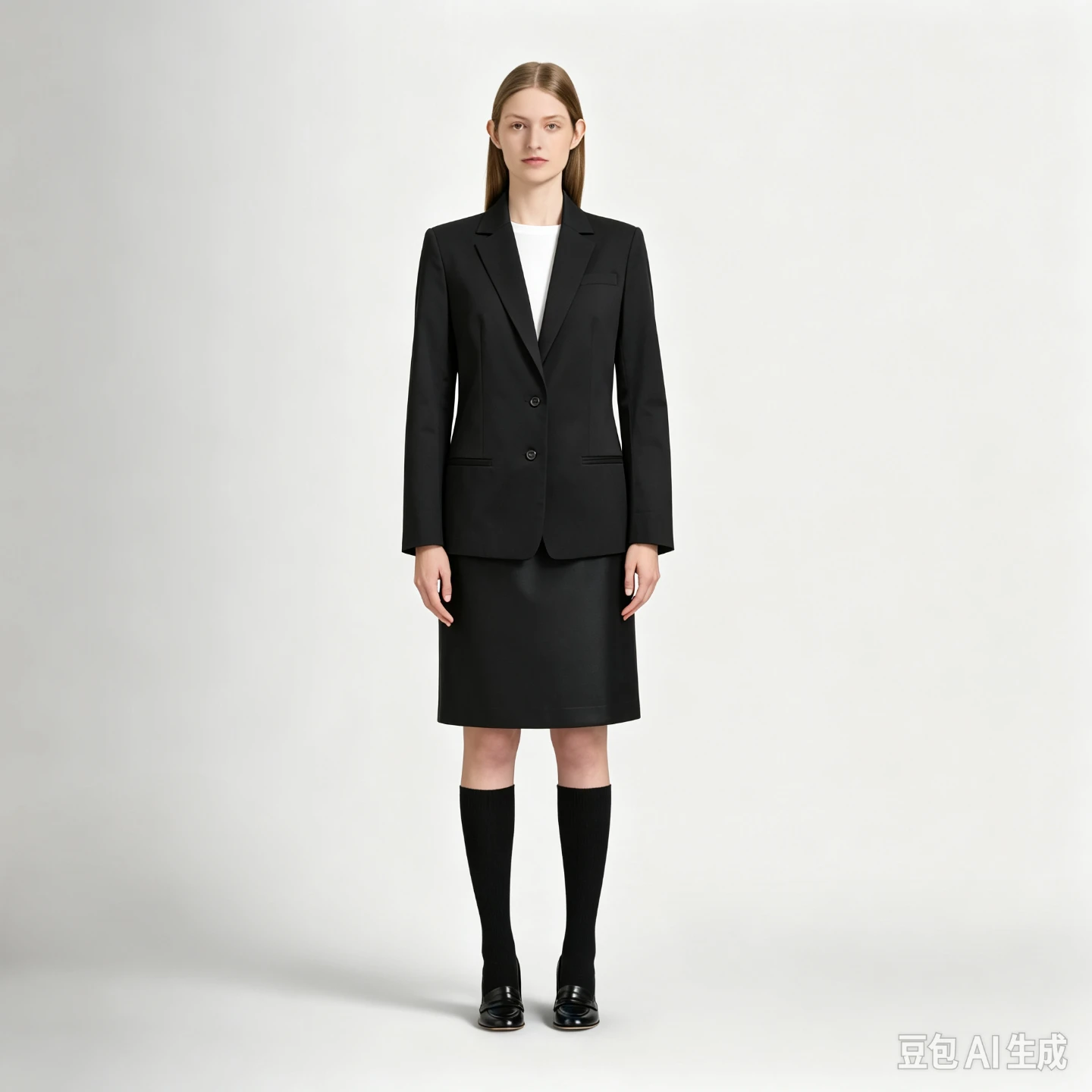 Club monaco Black Single-Breasted Blazer