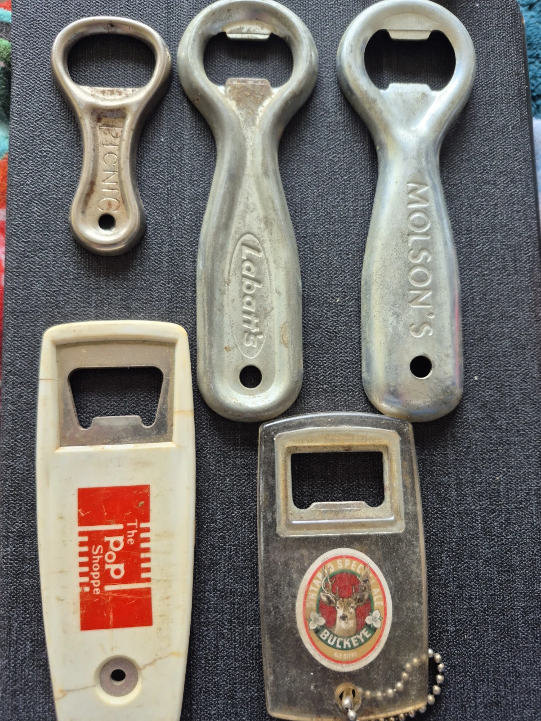 Set of 5 Vintage Beer and Soda Bottle Openers