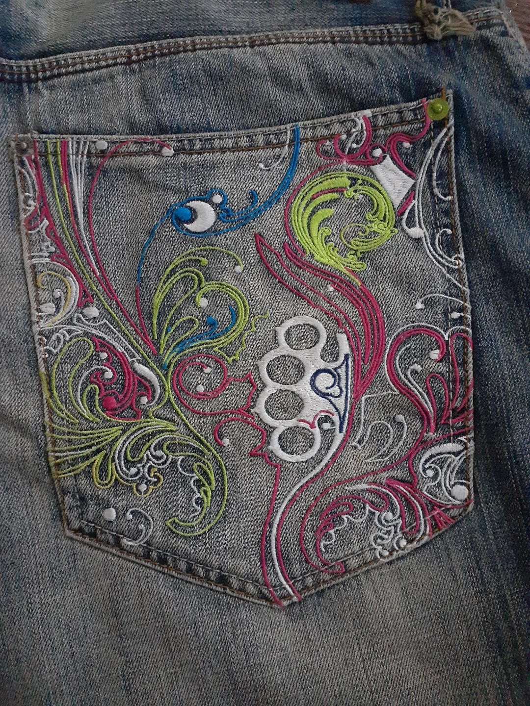 Artful Dodger Embroidered Jeans VINTAGE Y2K - photo 3