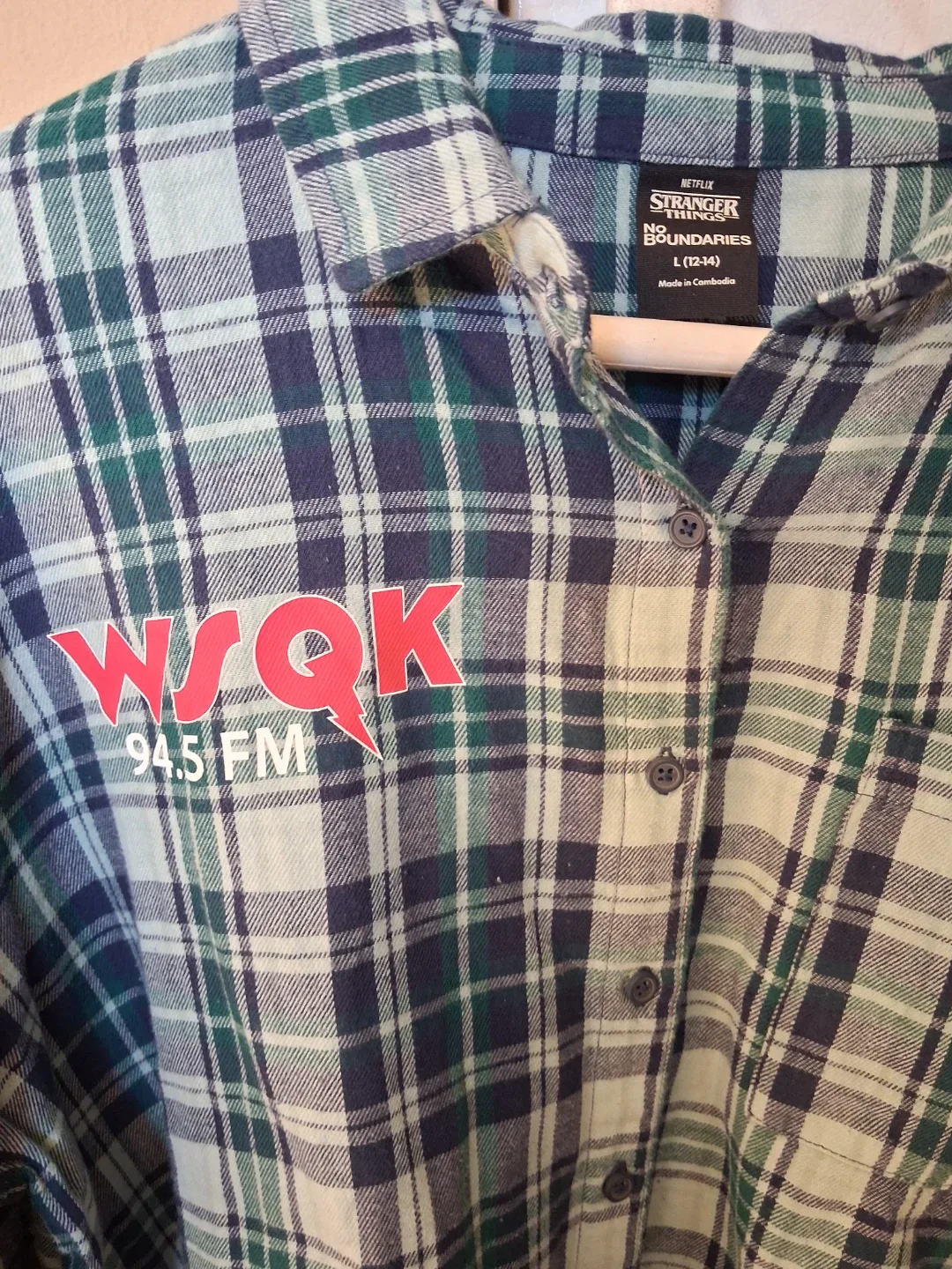 Stranger Things Hawkins Hitmaker Plaid Shirt - photo 2