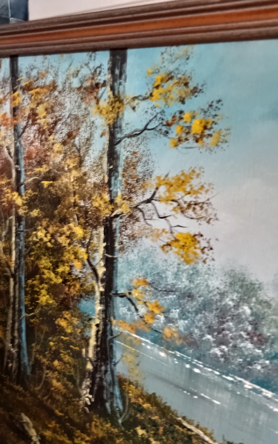 Framed Cabin Oil Painting Signed "Henrique" - photo 3