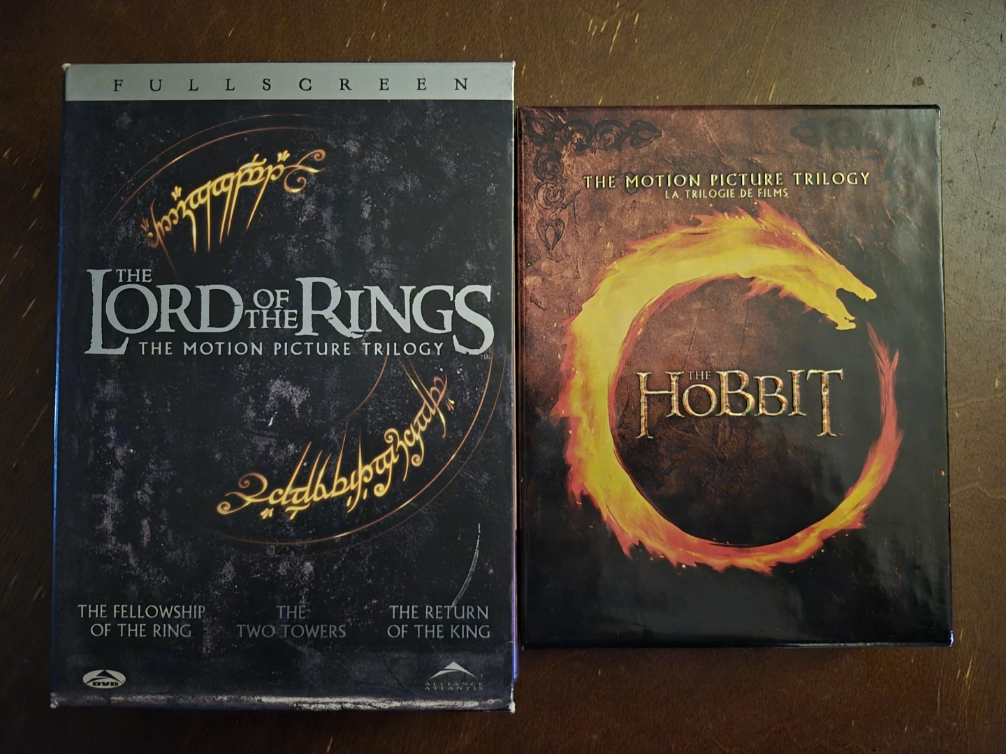The Lord of the Rings & The Hobbit DVD Trilogies