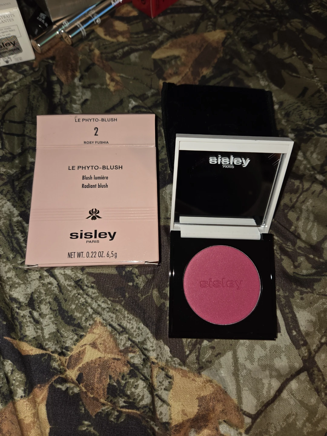 Sisley Paris Le Phyto-Blush In No2: Rosy Fuchsia, .22oz.