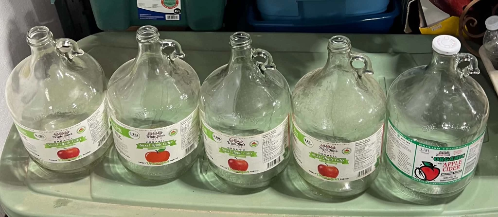 ONE GALLON GLASS JUGS - $10 EACH!!