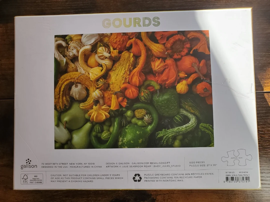 Galison Gourds 1000 Piece Puzzle - photo 5