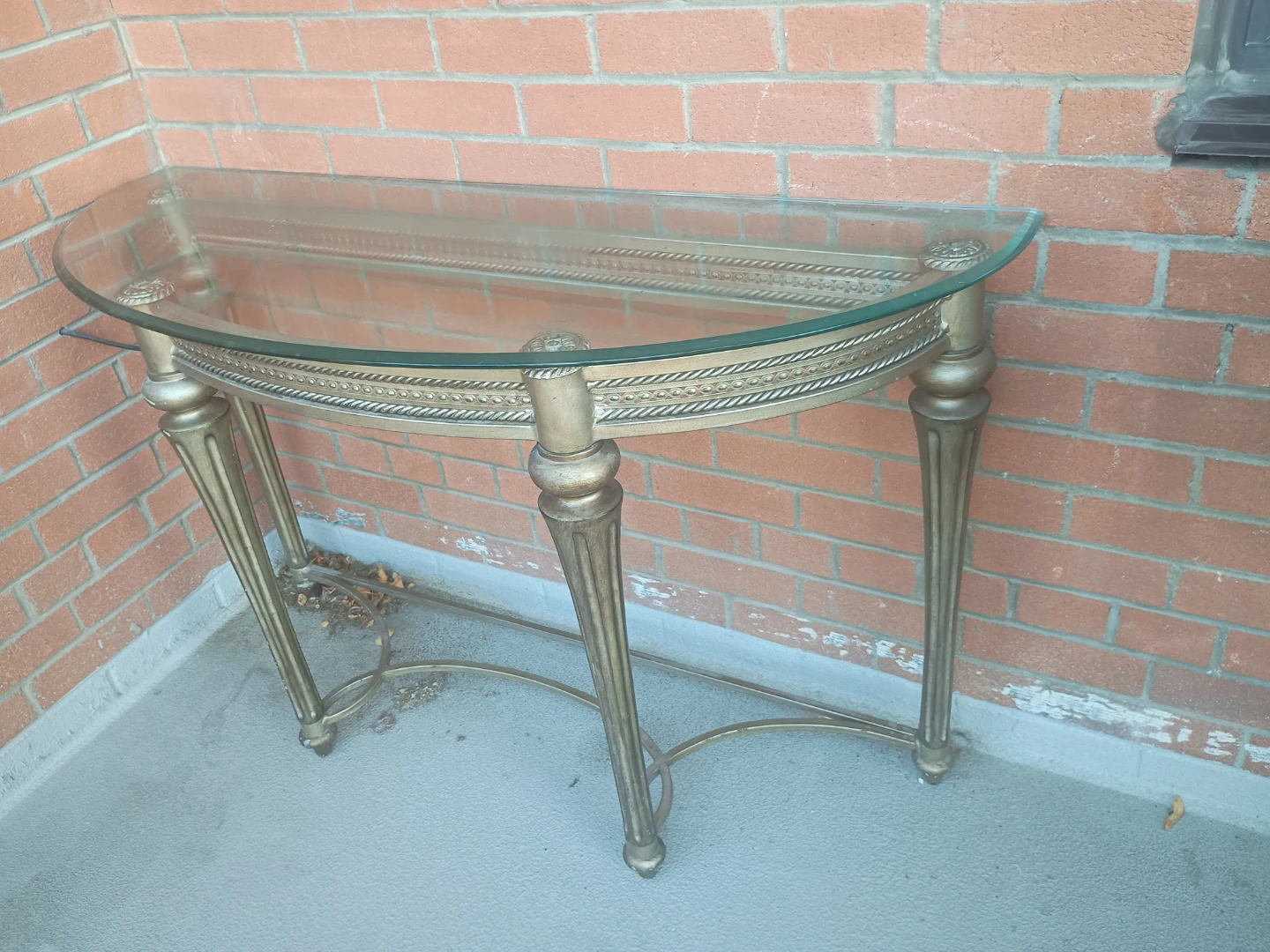 Glass Console/Auxiliary Table