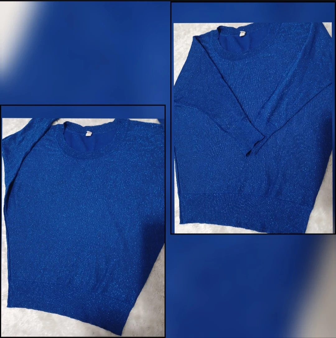 🦋 New Blue Sparkle Sweater - photo 3