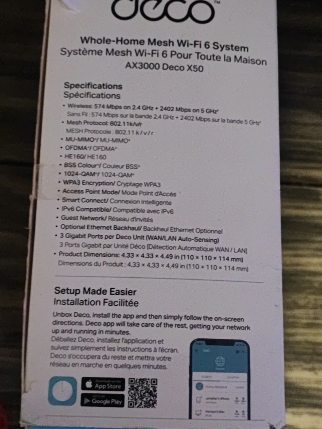 TP-Link Deco X50 AX3000 Whole-Home Mesh Wi-Fi 6 System - photo 5
