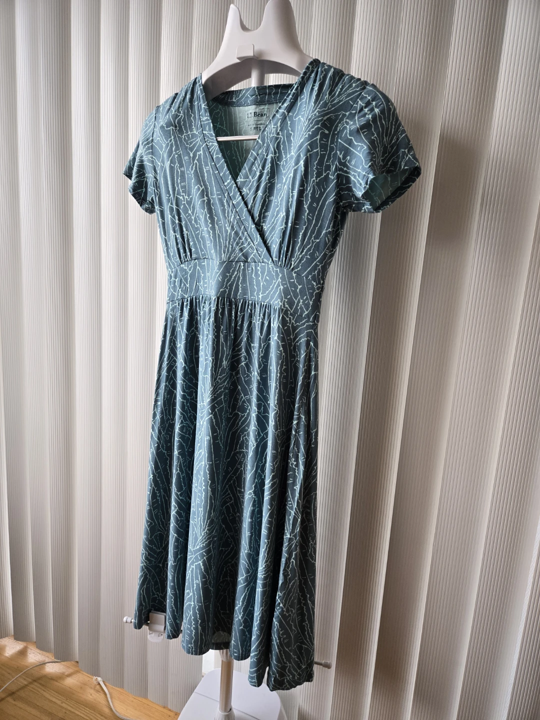 L.L. Bean patterned wrap-style dress - Size S