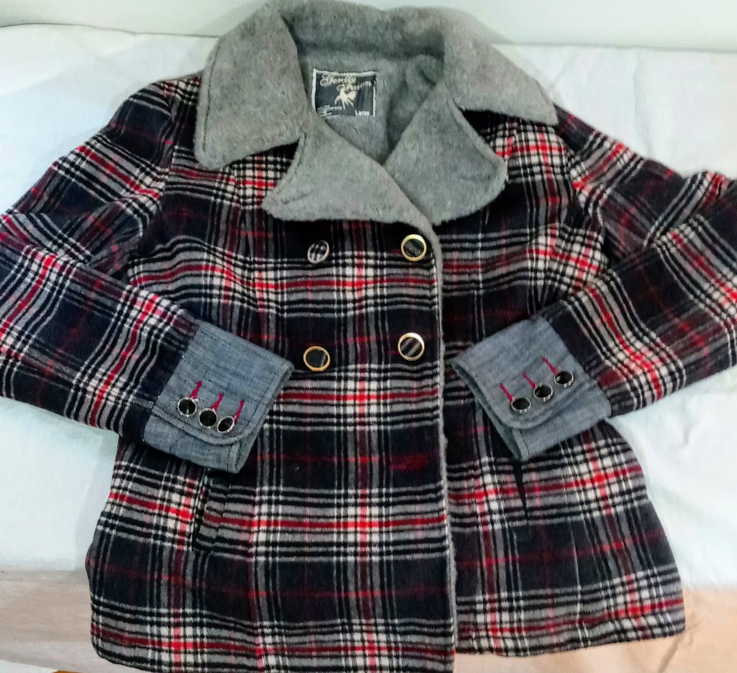 Gentle Fawn Plaid Coat