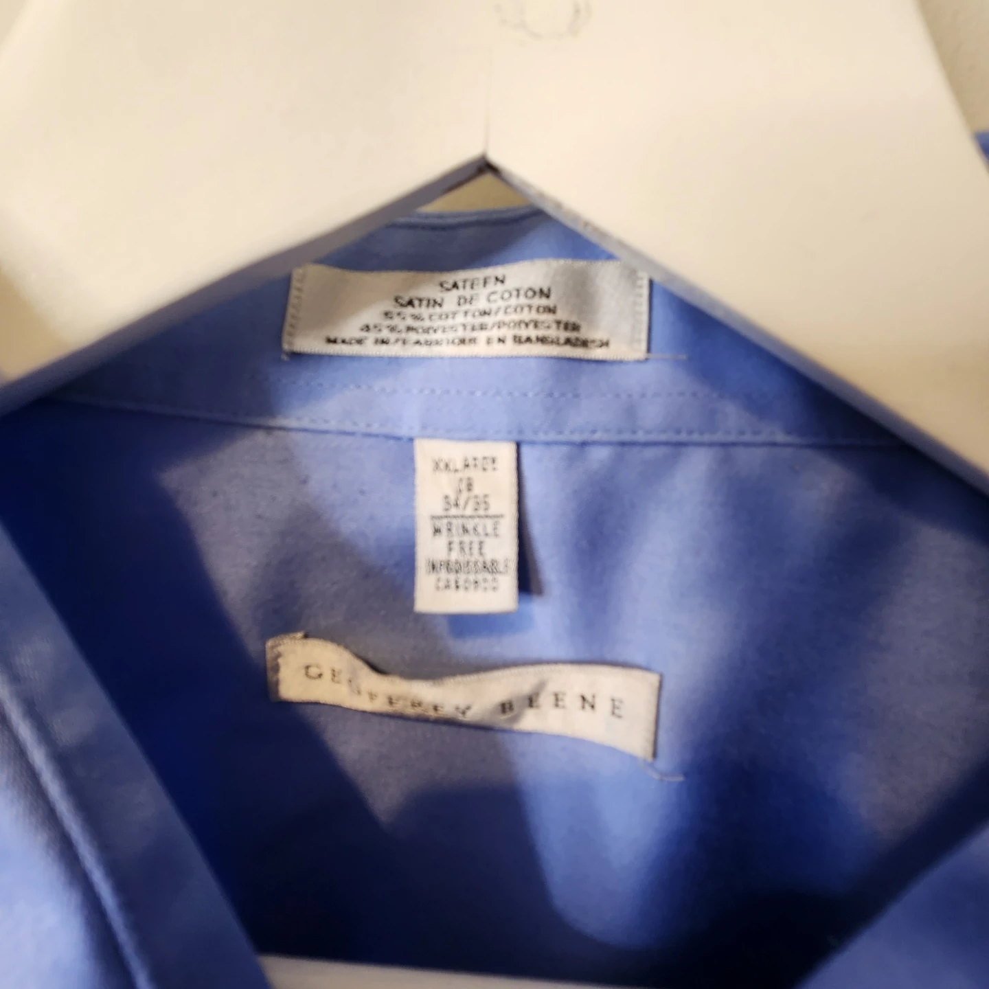 Geoffrey Beene Men's Blue Dress Shirt XXL - photo 2